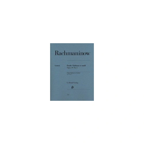 Etude-Tableau E Flat Minor Op. 39 No. 5 for Piano by Sergei Rachmaninoff, G. Henle Verlag, 15 Pages, Solo Piano