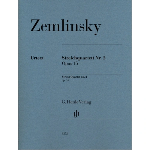 Zemlinsky String Quartet No. 2 Op. 15 Urtext Edition for Viola and Cello, G. Henle Verlag, 105 Pages