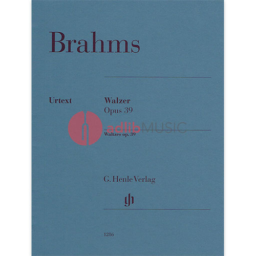Brahms - Waltzes Op. 39 for Piano Solo Henle HN1286