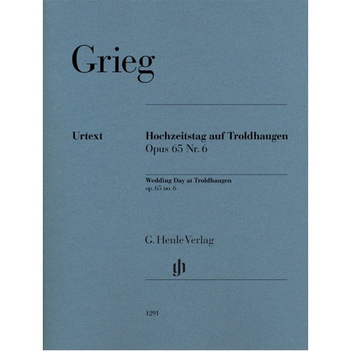 Wedding Day at Troldhaugen Op. 65 No. 6 for Piano Solo by Edvard Grieg