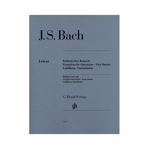Italian Concerto, French Overture & Other Works - Urtext Edition for Piano by Bach, Edited by Rudolf Steglich