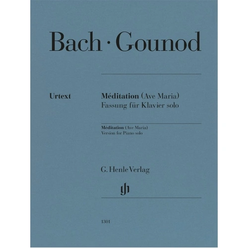 Bach/Gounod - Meditation (Ave Maria) Piano Solo Urtext Edition, 11 Pages