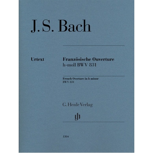 Bach - French Overture B Minor BWV 831 for Piano Solo, 23 Pages, Published by G. Henle Verlag