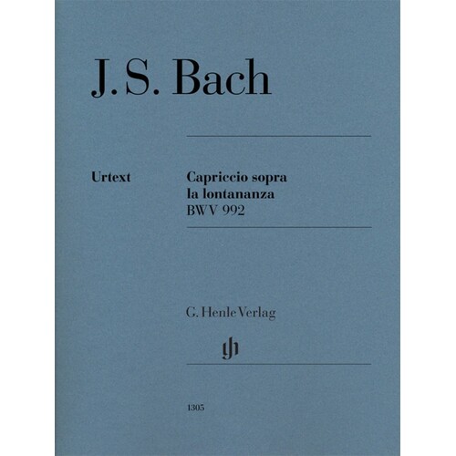 Bach - Capriccio B Flat Major Bwv 992 (Softcover Book)