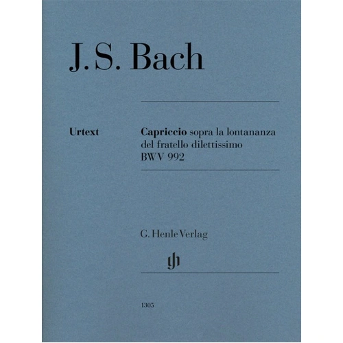 Bach - Capriccio in B Flat Major BWV 992 for Piano Solo, 11 Pages, G. Henle Verlag
