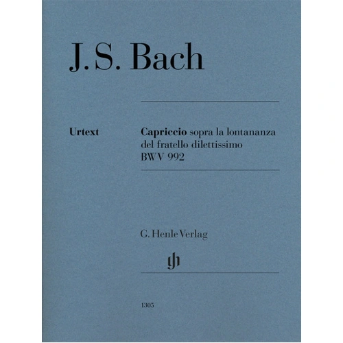 Capriccio Sopra la Lontananza BWV 992 Solo Piano Sheet Music by Bach, Ed Dadelsen, Georg Von Henle