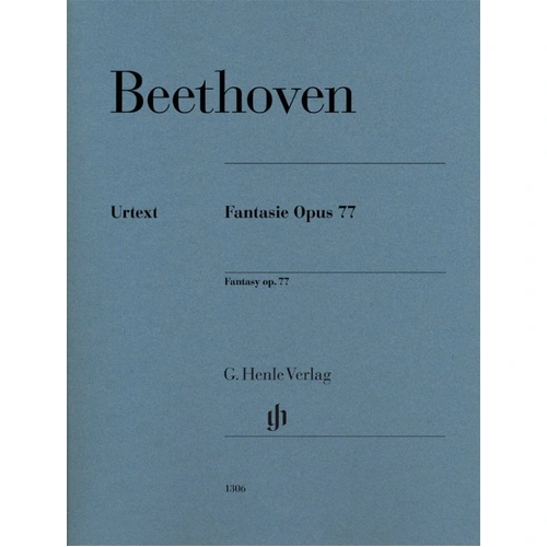 Beethoven Fantasy Op. 77 for Piano Solo, 14 Pages, G. Henle Verlag