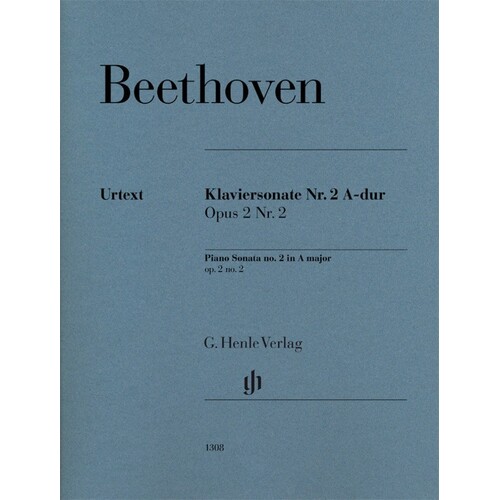 Beethoven - Sonata No 2 A Op 2 No 2 Piano (Softcover Book)