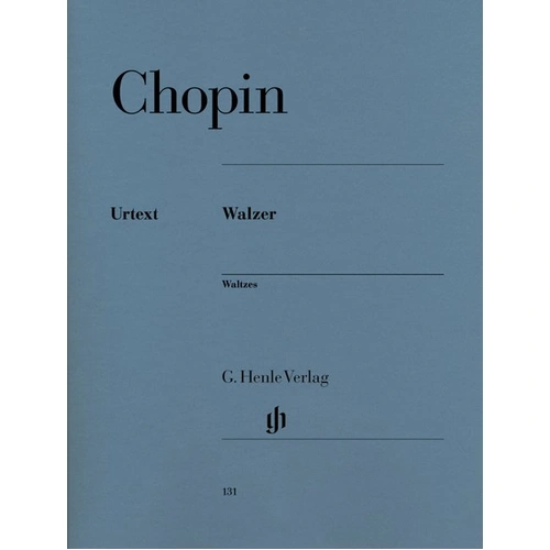 Chopin - Waltzes Urtext for Piano Solo, 112 Pages, G. Henle Verlag