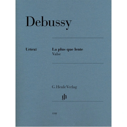 Debussy - La Plus Que Lente, Piano Solo, 11 Pages, G. Henle Verlag