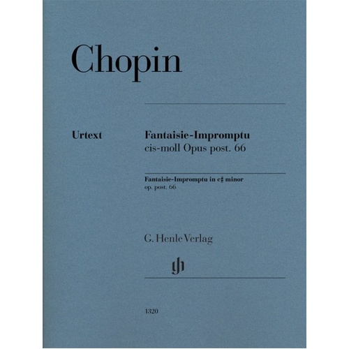 Chopin Fantaisie-Impromptu C Sharp Minor Op. Post 66 Piano Sheet Music 23 Pages G. Henle Verlag