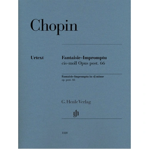 Chopin Fantaisie-Impromptu C Sharp Minor Op. Post 66 Piano Sheet Music 23 Pages G. Henle Verlag