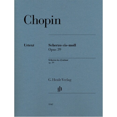 Chopin - Scherzo C Sharp Minor Op 39 Piano (Softcover Book)