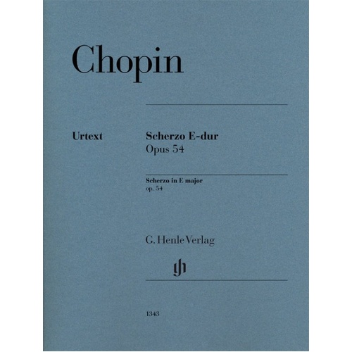 Chopin - Scherzo in E Major Op. 54 Piano Urtext Edition
