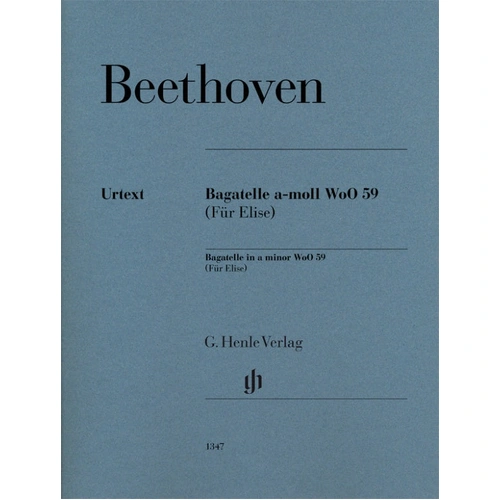 Beethoven - Fur Elise AMin WoO59 Piano Sheet Music Henle HN1347