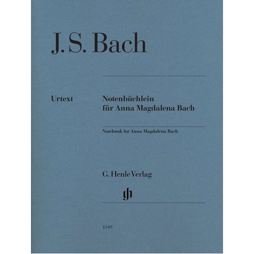 Anna Magdalena Notebook Comp Without Fingering by J.S. Bach, G. Henle Verlag, Piano Solo, 64 Pages