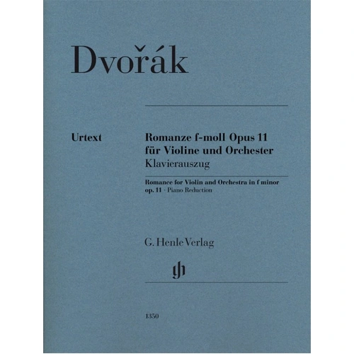 Dvorak Romance in F Minor Op. 11 for Violin and Piano, Henle Urtext Edition, 34 Pages