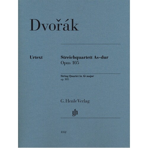 Dvorak - String Quartet A Flat Op 105 Parts (Set Of Parts) Book