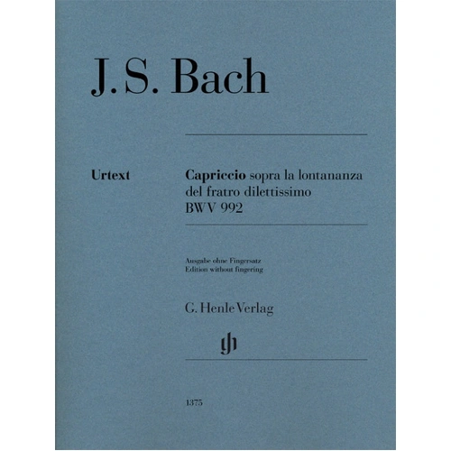 Capriccio Sopra la Lontananza BWV 992 Piano Sheet Music by Bach, Ed Dadelsen, Georg Von Henle