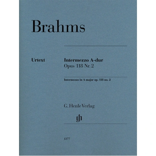 Brahms Intermezzo in A Major Op 118 No 2 Piano Solo Sheet Music Henle HN1377