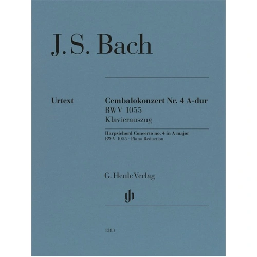 Bach Harpsichord Concerto No. 4 A Major BWV 1055 for Piano 2P4H - Henle Urtext Edition