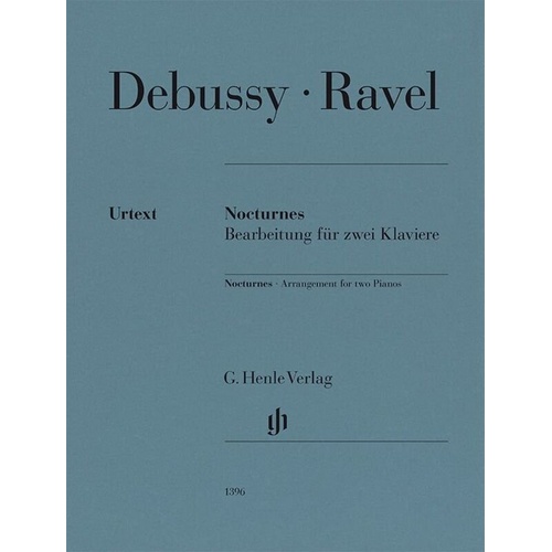 Debussy - Nocturnes for 2 Pianos 4 Hands, Arranged by Ravel, G. Henle Verlag, 72 Pages