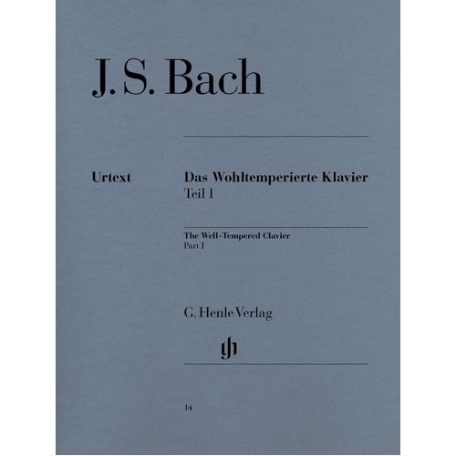 Bach - Preludes and Fugues Book 1 Urtext, Edited by Ernst-Gnter Heinemann, Fingerings by Andras Schiff, Piano Solo, G. Henle Verlag, 139 Pages