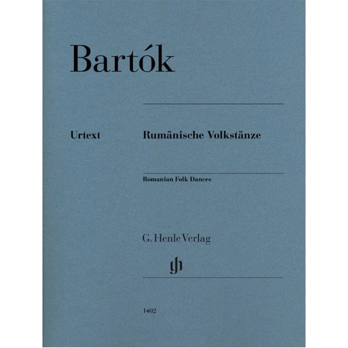 Bartok Romanian Folk Dances for Piano - G. Henle Verlag Edition, 22 Pages