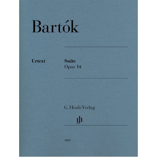 Bartok Suite Op. 14 Piano Urtext Edition by G. Henle Verlag