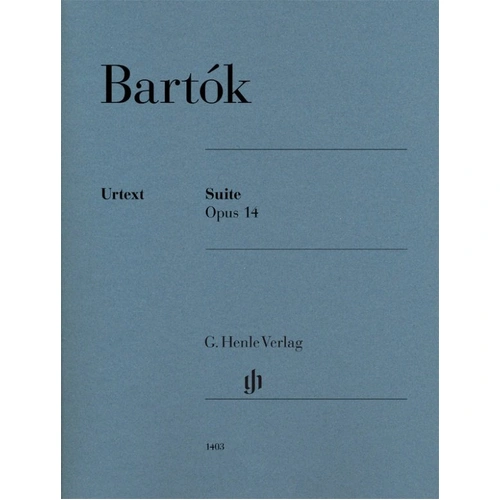 Bartok Suite Op. 14 Piano Urtext Edition by G. Henle Verlag, 31 Pages, Solo Piano