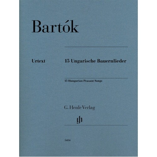 Bartok - 15 Hungarian Peasant Songs Piano Urtext (Softcover Book)
