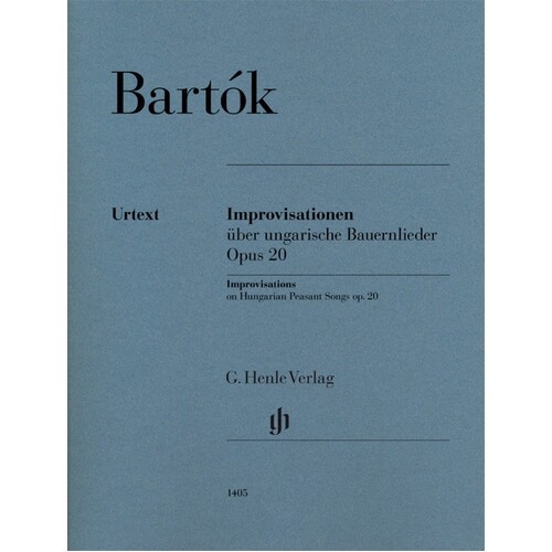 Bartok - Improvisations On Hungarian Peasant Songs Op 20 (Softcover Book)
