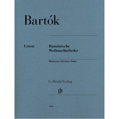 Bela Bartok Romanian Christmas Songs for Piano - Urtext Edition, 34 Pages, Includes Concert Versions and Original Melodies