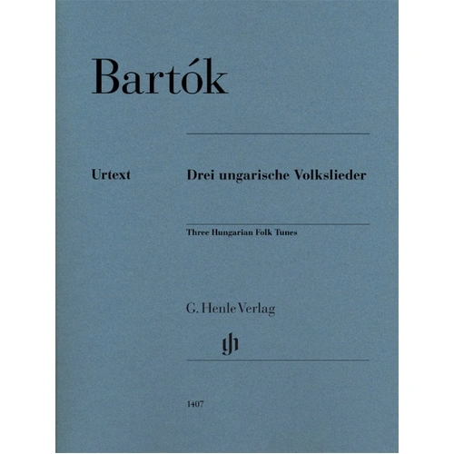 Bartók - 3 Hungarian Folk Tunes for Piano Solo, Urtext Edition by G. Henle Verlag, 11 Pages