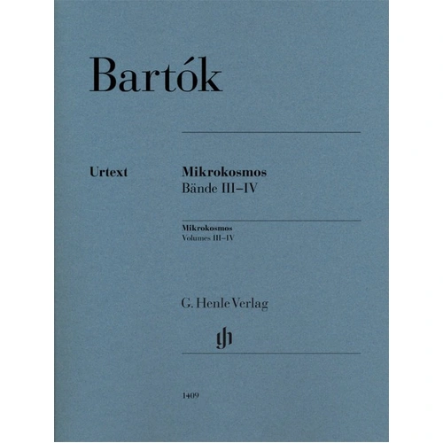 Bartok - Mikrokosmos Volumes 3-4, Piano Solo, G. Henle Verlag, 115 Pages