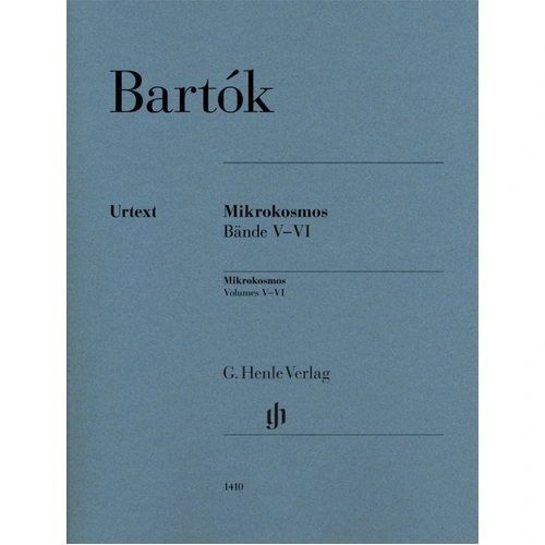 Bartok - Mikrokosmos Volumes 5-6, Piano Solo, G. Henle Verlag, 116 Pages, Pedagogical Piano Repertoire