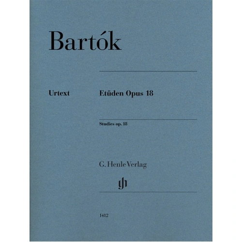 Bela Bartok - Studies Op. 18 for Piano Solo, 32 Pages, Published by G. Henle Verlag