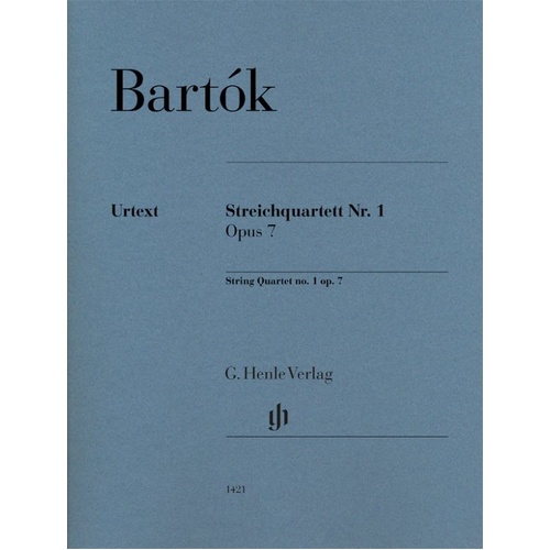 Bela Bartok String Quartet No. 1 Op. 7 Set of Parts - G. Henle Verlag Edition