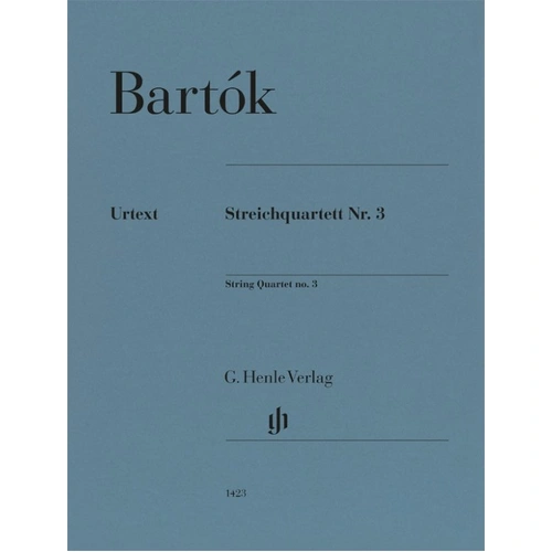 Bartok String Quartet No. 3 Set of Parts Urtext for Cello and Viola, G. Henle Verlag, 64 Pages