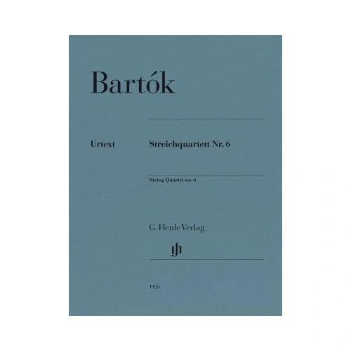 Bartok String Quartet No. 6 Set of Parts for Cello and Viola, G. Henle Verlag, 92 Pages