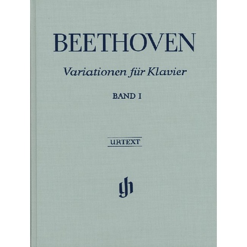 Variations Book 1 Bound Urtext by Beethoven, G. Henle Verlag, Piano Solo, 125 Pages