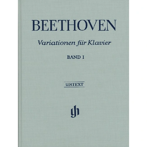 Variations Bk 1 Bound Urtext by Ludwig van Beethoven - Piano Solo, 125 Pages, G. Henle Verlag