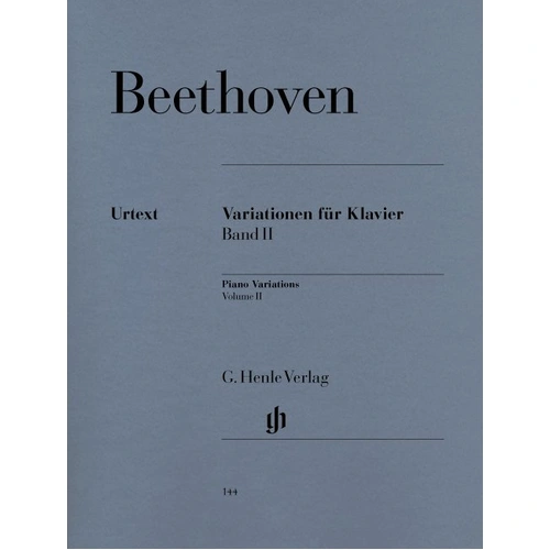 Beethoven - Piano Variations Volume 2 Urtext Edition