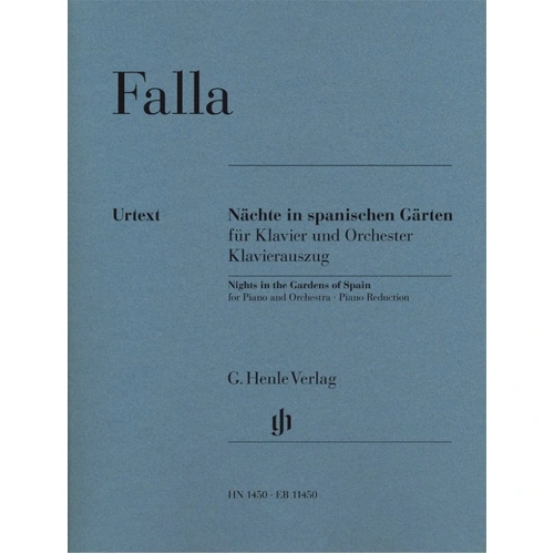 Falla - Nights in the Gardens of Spain for 2 Pianos 4 Hands, G. Henle Verlag, 68 Pages, Piano Music