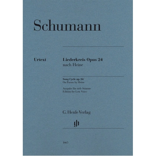 Schumann - Liederkreis Op. 24 for Low Voice, Edited by Kazuko Ozawa, G. Henle Verlag, 44 Pages