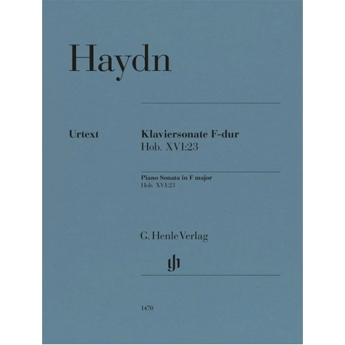 Haydn Piano Sonata F Major Hob. XVI:23 Urtext Edition by G. Henle Verlag, 15 Pages