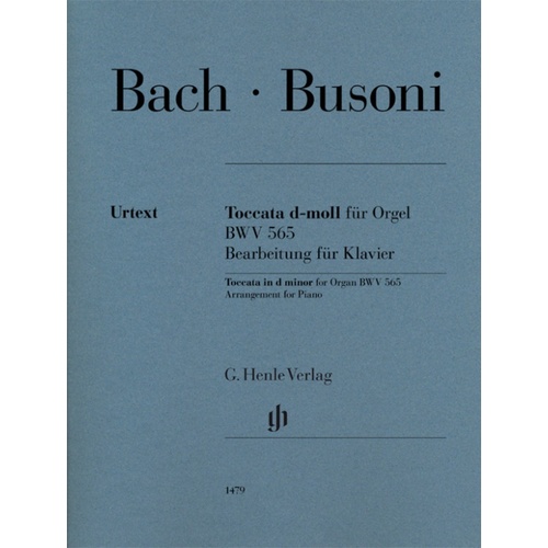 Bach/Busoni - Toccata D Minor Bwv 565 For Piano