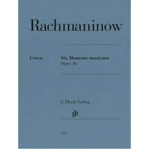 Rachmaninoff - 6 Moments Musicaux Op. 16 for Piano Urtext Edition by G. Henle Verlag