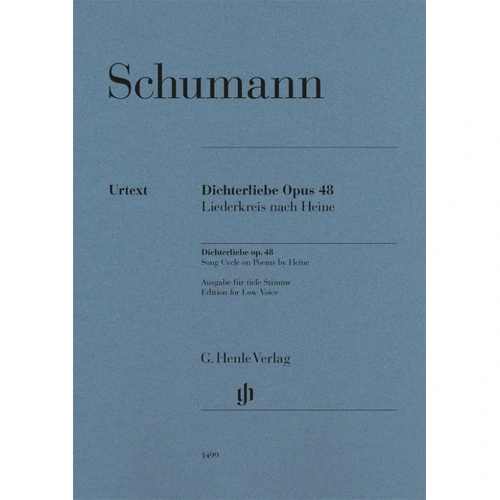 Schumann - Dichterliebe Op. 48 for Low Voice/Piano, Henle Urtext Edition, 71 Pages