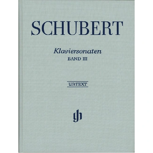 Schubert Piano Sonatas Volume III Bound Urtext by G. Henle Verlag, 256 Pages